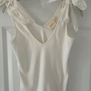 Anthropologie Maeve Bow Shoulder Tank Top